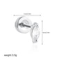 Stainless Steel 18K Gold Zircon Ear Bone Stud Titanium Steel Mini Ear Studs