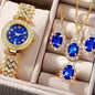 Watch Colorful Crystals Quartz Jewelry Suit