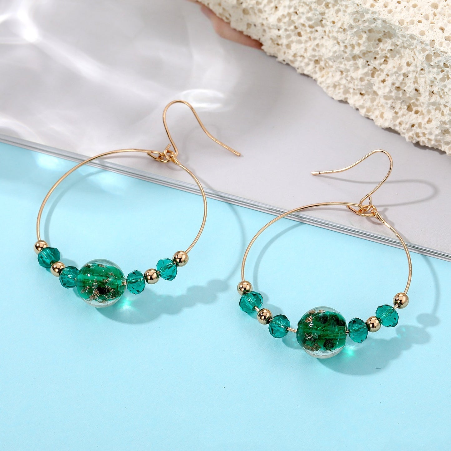 Alloy Women's Geometric Square Animal And Plant Design Ear Studs