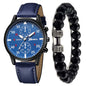 Men's Watch Fashion Quartz Watch Bracelet Set