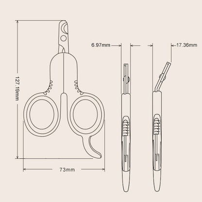 Pet Nail Clippers Professional Claw Trimmer Bended Scissor Special For Cats Kittens Dogs Puppies Small Animals