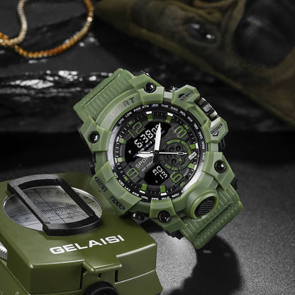 Foreign Trade Watch Black Technology Junior High School Student Trendy Sports Luminous Boys Cross-border Electronic Watch