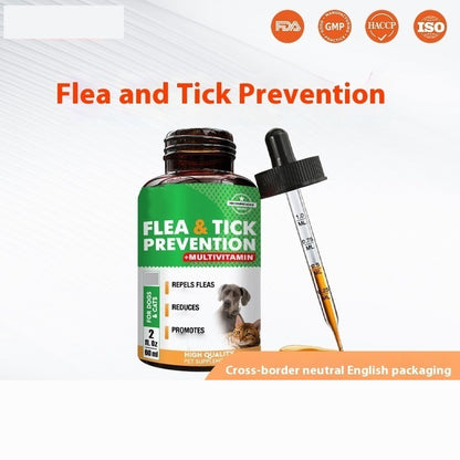 Glass Bottle With Straw Pet Vitamin Nutrient Solution