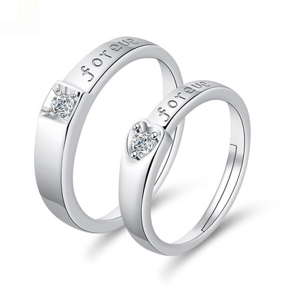 Moissanite Engagement Couple Couple Rings