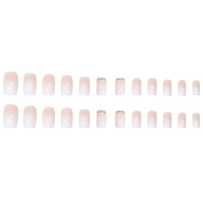 White Simple Gradient Diamond Square Head Wear Armor