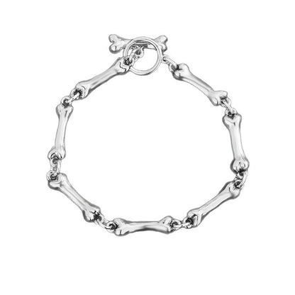 Bone String Bracelet Men's Trendy Fashion Hip Hop High-grade Versatile Simple