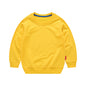 Boys Korean Round Neck Solid Color Loose Long Sleeve Pullover