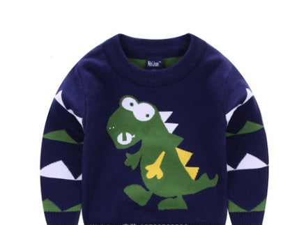 Boy's Explosion Of Wild Dinosaur Sweater