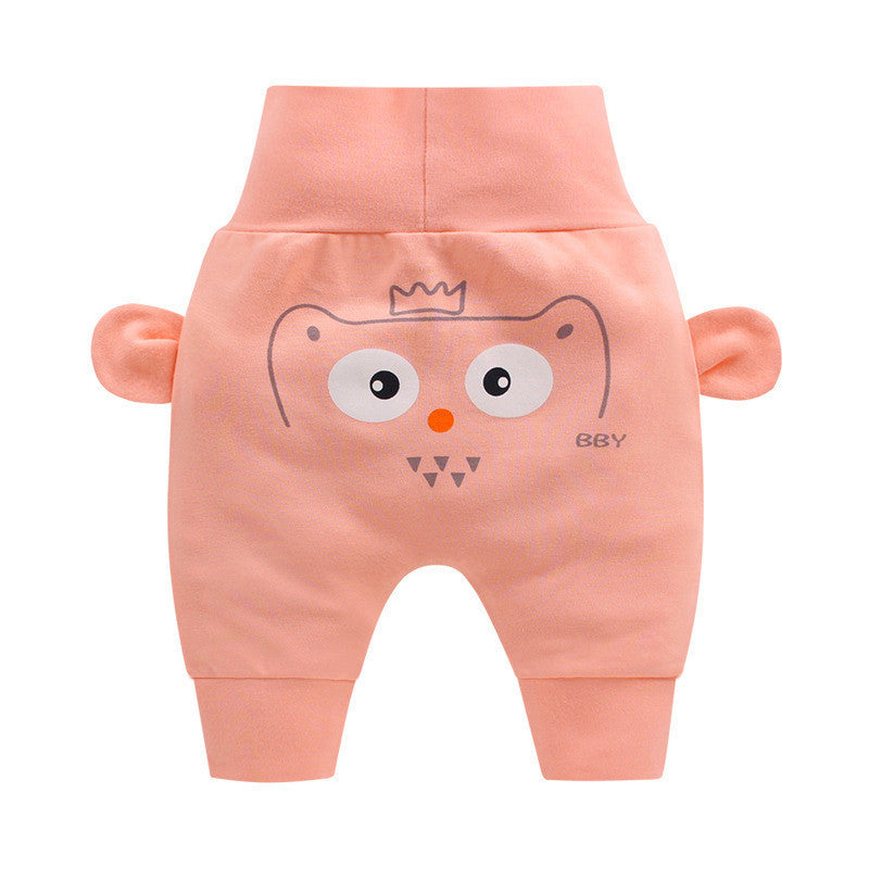 Big pp baby high waist belly protection pants
