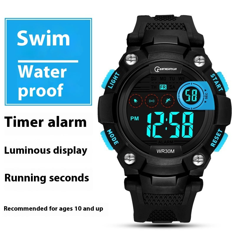 Waterproof Anti-fall Multifunctional Sports Student Electronic Watch