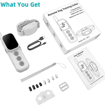 Remote Control Pet Color Screen Dog Training Bark-stop Trainer