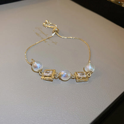 Baroque Freshwater Pearl Zircon Bracelet