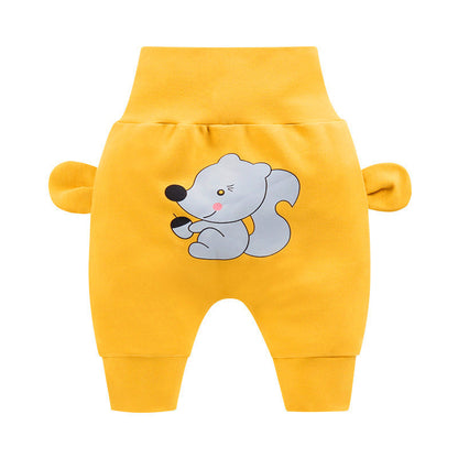 Big pp baby high waist belly protection pants