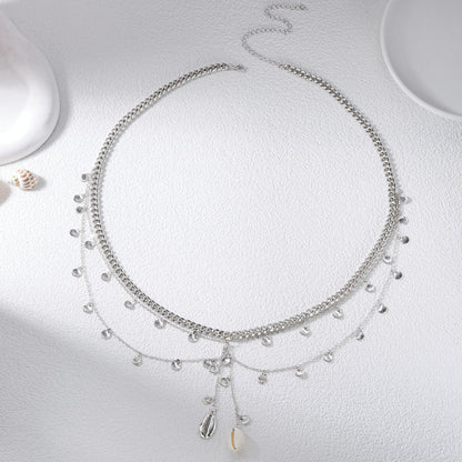 Fashion Hot Girl Party Personality Body Chains Shell Scallop Pendant