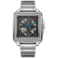 New Square Diamond-studded Design Automatic Watch