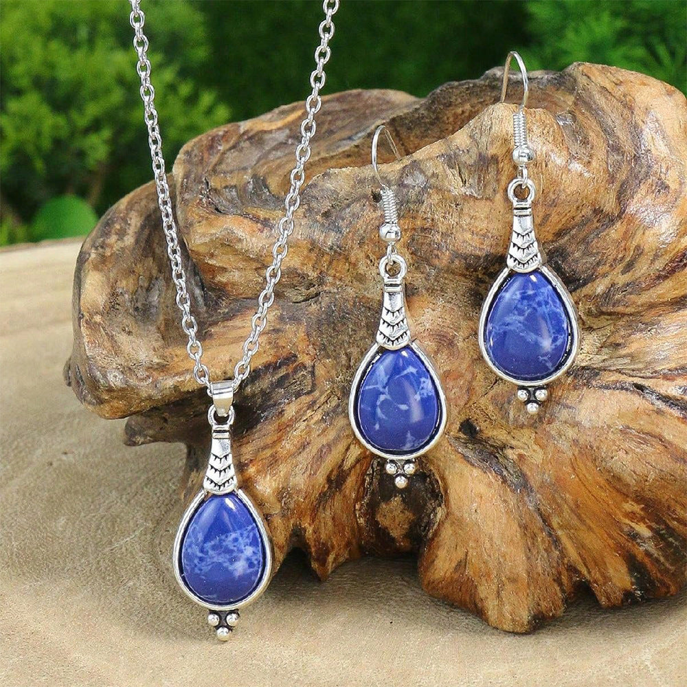 Women's Fashion Earrings And Necklace Set