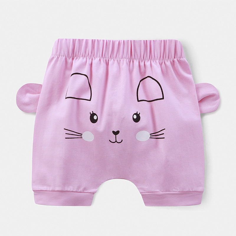 Summer Cartoon Baby Cotton Shorts