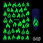Halloween Party Luminous Adhesive Nail Stickers