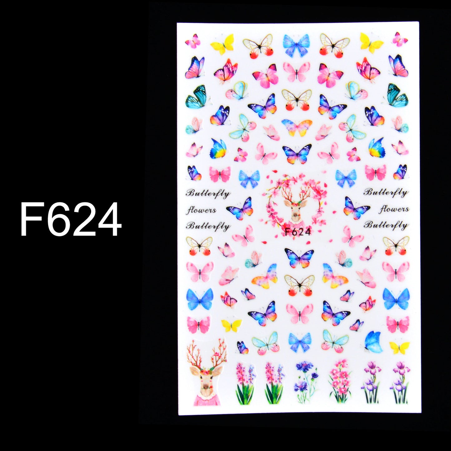 Lavender Manicure Nail Sticker