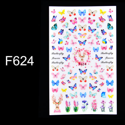 Lavender Manicure Nail Sticker