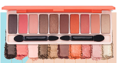 Super Fire Earth Color Cheap Eyeshadow Students Beginners Pearl Glitter Waterproof