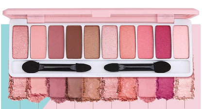 Super Fire Earth Color Cheap Eyeshadow Students Beginners Pearl Glitter Waterproof