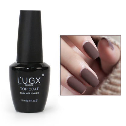 Frosted Sealing Layer Nail Polish Glue New Color Popular Nail Shop Special Phototherapy Nail Polish Small Bottle 15Ml