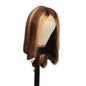 Piano Color Bob Headgear Real Hair