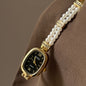 Women's Oval Disk Simple Fashion Pearl Watch