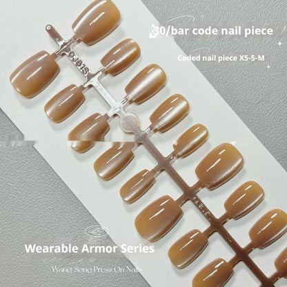 Solid Color Cat Eye 16 Toffee Ins Internet Celebrity Pure Want To Wear Armor