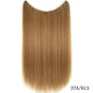 22 inches Invisible Wire No Clips in Hair Extensions Secret Fish Line Hairpieces Silky Straight Synthetic