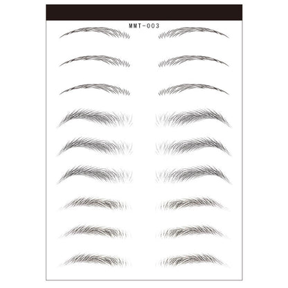Waterproof 6D Eyebrow Tattoo Semi-Permanent Embroidery Natural Long Lasting Fake Eyebrow