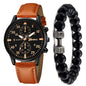 Men's Watch Fashion Quartz Watch Bracelet Set