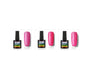 Nail free, long-lasting, non-toxic, nail polish, ROSALIND phototherapy glue, star studded rainbow system.