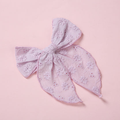 One Word Clip Color Cotton Baby Girl Hairpin