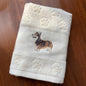 Dog Embroidery Water Absorbing Wash Towel