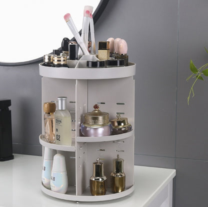 360 degree rotating acrylic cosmetic storage box