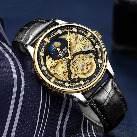 Waterproof Business Leisure Automatic Belt Men's Mechanical Watch