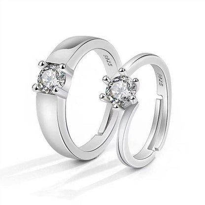 Moissanite Engagement Couple Couple Rings