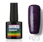 Nail free, long-lasting, non-toxic, nail polish, ROSALIND phototherapy glue, star studded rainbow system.
