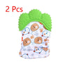 Baby teether baby anti-bite silicone molar gloves children's sound toys