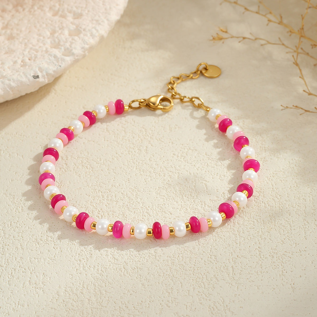 Cross-Border Sweet Resin Beaded Necklace