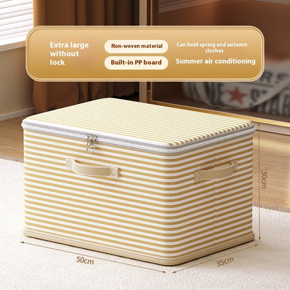 Clothes Storage Box With Lock Household Storage Basket