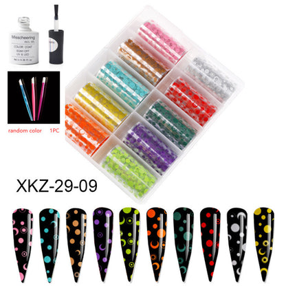 Nail Art Transfer Foils Set Of 12