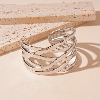 Fashion Multi-layer Glossy Geometric Bracelet For Women