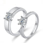Moissanite Engagement Couple Couple Rings