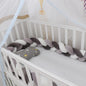 Baby Bumper Bed Braid Knot Pillow Cushion Bumper for Infant cuna Bebe lit Crib Protector Cot Bumper Room Decor