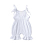 New Arrivals Newborn Toddler Baby Girls Sleeveless Solid Romper Jumpsuit Outfit