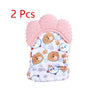 Baby teether baby anti-bite silicone molar gloves children's sound toys