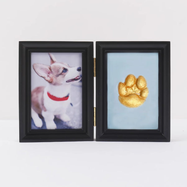 Frame Cat Palm Print Solid Wood Photo Commemorative Table